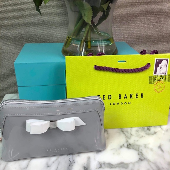 NWT TED BAKER Cahira Bow Makeup Bag Cosmetic Case - Picture 7 of 13